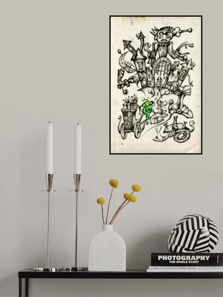 A gray mushroom cabbie No. 2 Poster och Canvastavla