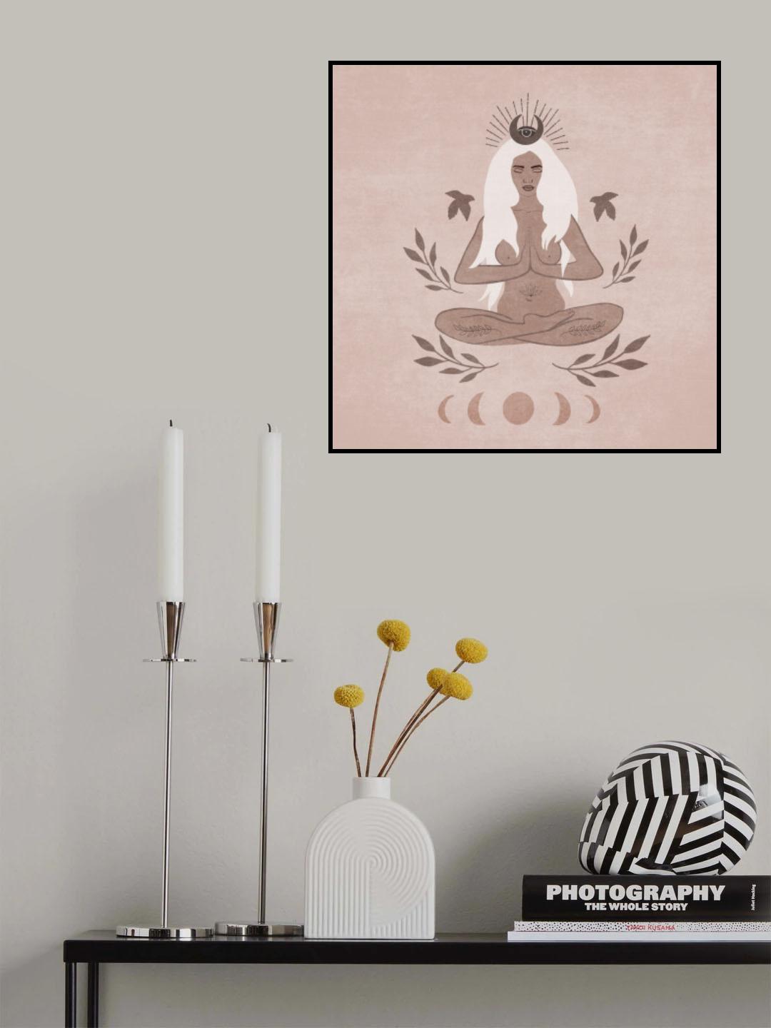 Meditasyon Ay Evreleri Poster och Canvastavla