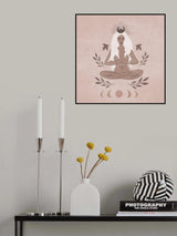 Meditasyon Ay Evreleri Poster och Canvastavla
