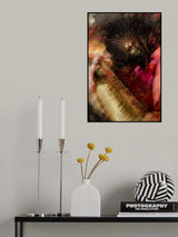 Gold in red Poster och Canvastavla