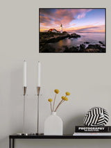 Coastline sunset Poster och Canvastavla