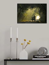 Sunlight on Road Poster och Canvastavla