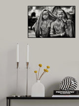 Karo girls sharing a scarf Poster och Canvastavla