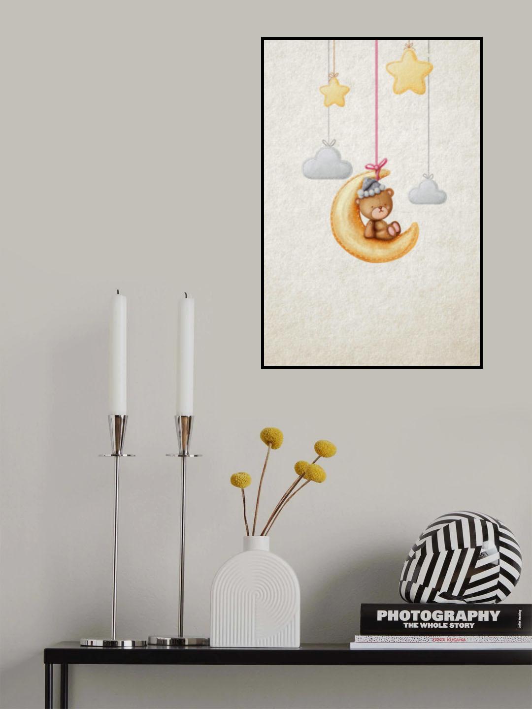 Dreamy Teddy Poster och Canvastavla