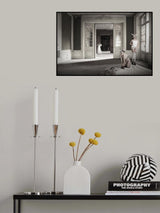White rabbit´s are working hard Poster och Canvastavla