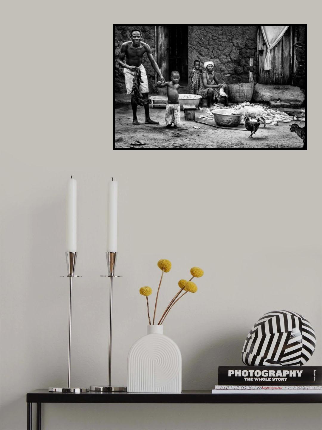 Family life in Benin Poster och Canvastavla