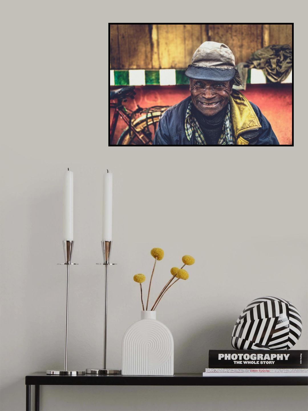 Old man in color Poster och Canvastavla
