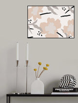 Flowers and lines Poster och Canvastavla