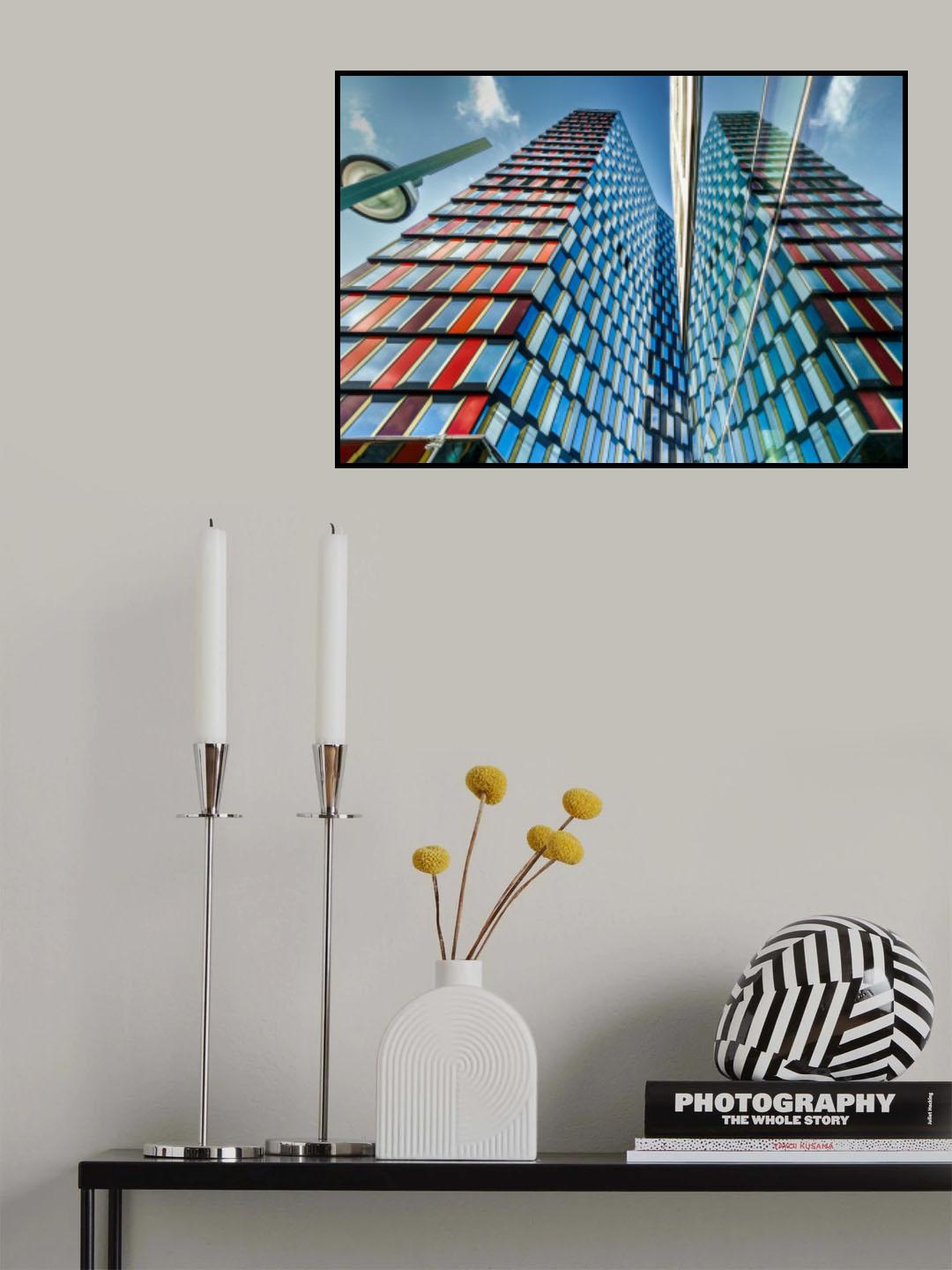 Architectural splash of color Poster och Canvastavla
