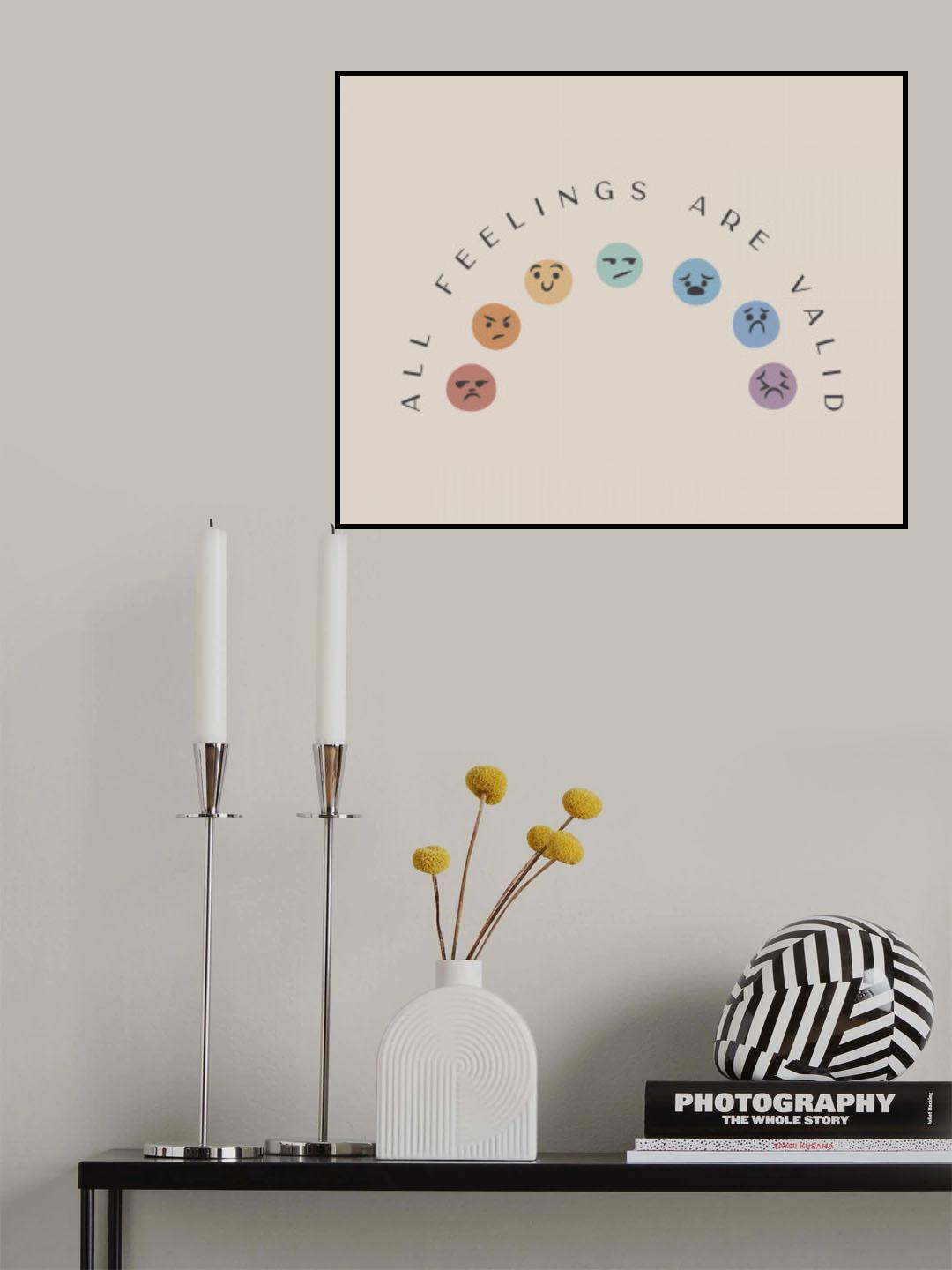 All Feelings Are Valid Poster och Canvastavla