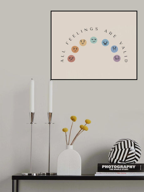 All Feelings Are Valid Poster och Canvastavla