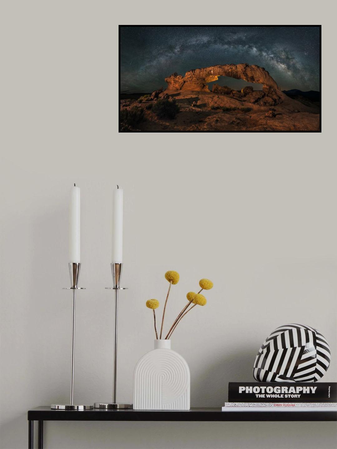 Milky way over the Sunset Arch Poster och Canvastavla