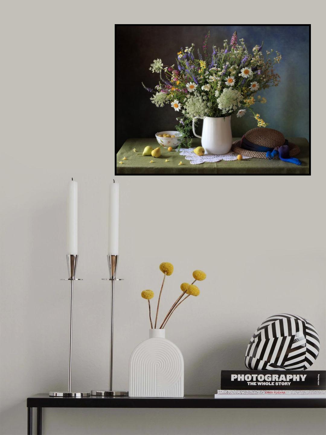Still-life with meadow flowers Poster och Canvastavla