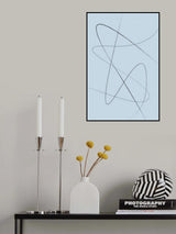Blue Abstract No2 Poster och Canvastavla