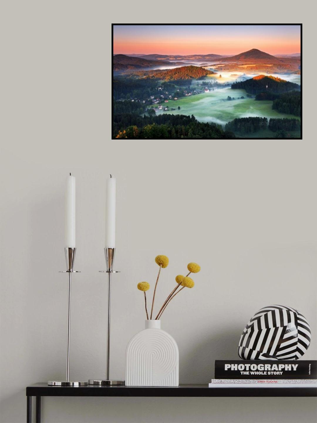 Misty morning Poster och Canvastavla