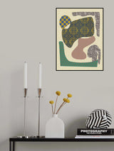 Patterned Organic Shapes Poster och Canvastavla