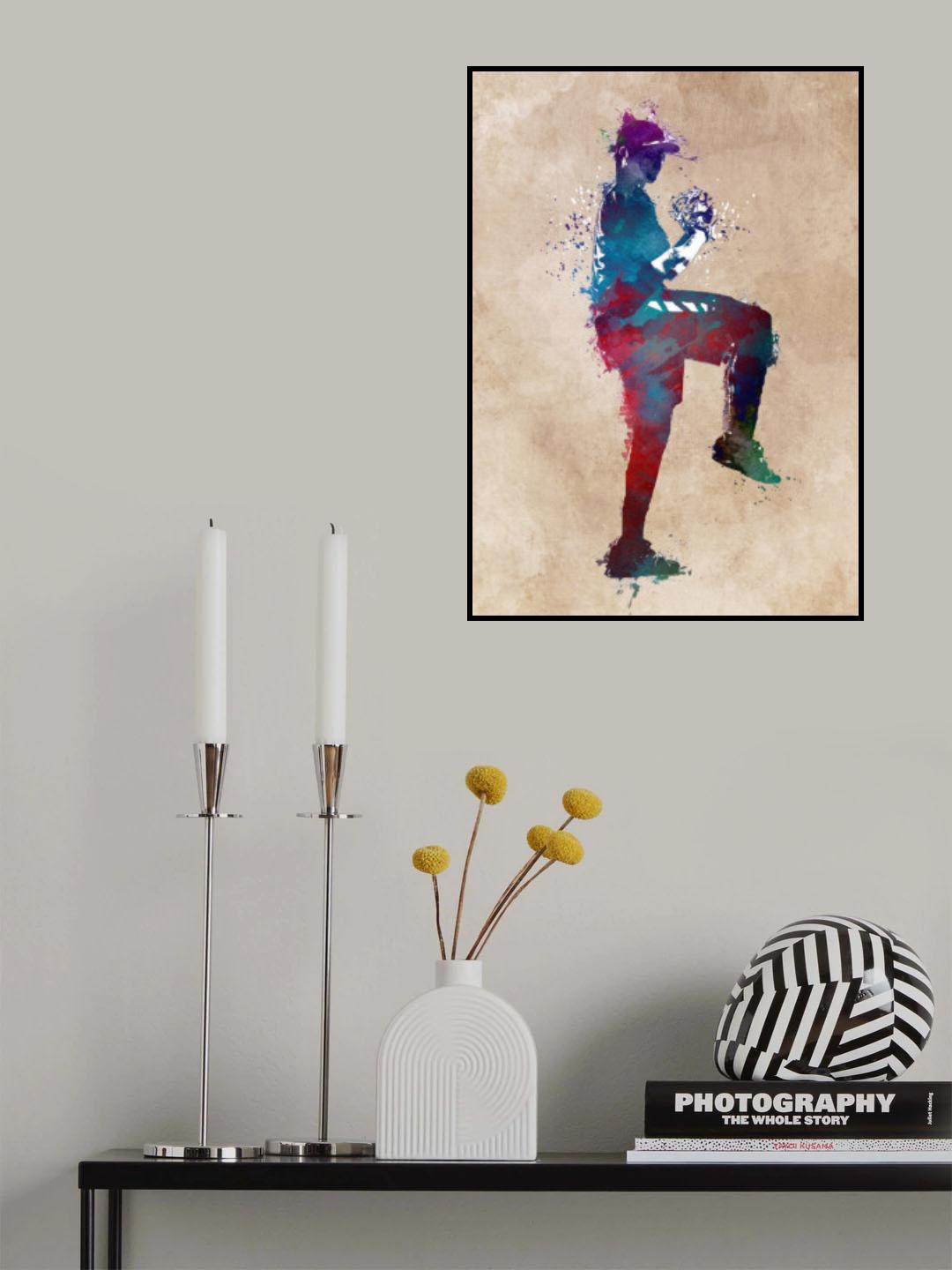 Baseball Sport Art 12 Poster och Canvastavla