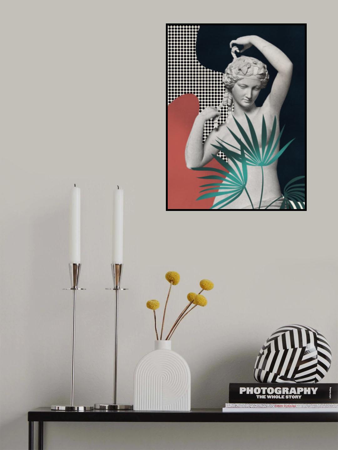 Maiden With Palm Veil Poster och Canvastavla