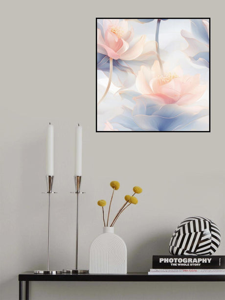 Transparent Floral 9 Poster och Canvastavla