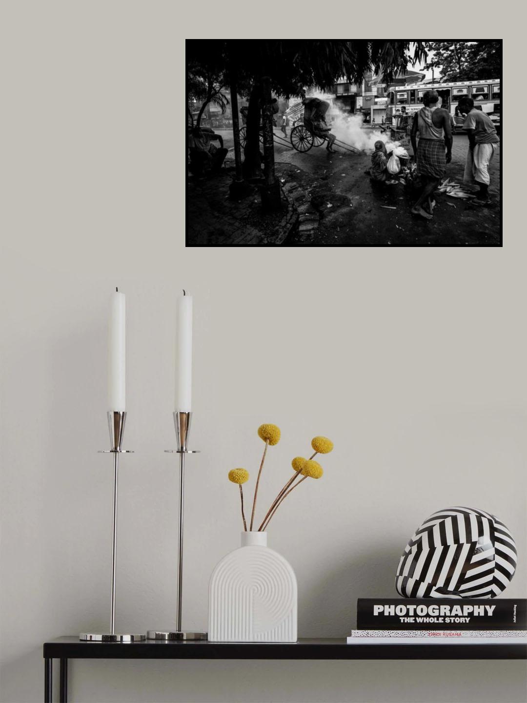 Streets of Colcatta - India Poster och Canvastavla