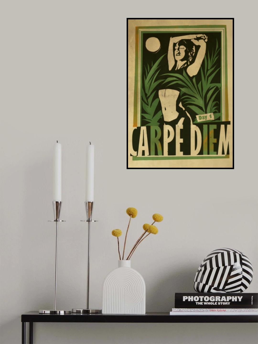 Carpe Diem print Poster och Canvastavla