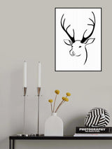 Reindeer head Poster och Canvastavla