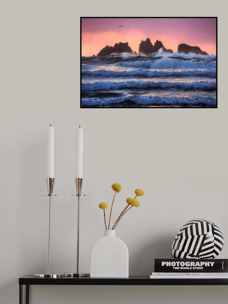 Bandon Beach Layers Poster och Canvastavla