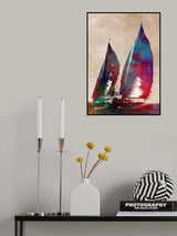 Sailing sport art Poster och Canvastavla