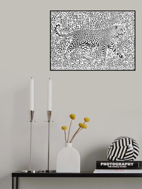Leopard Rosette camouflage Poster och Canvastavla