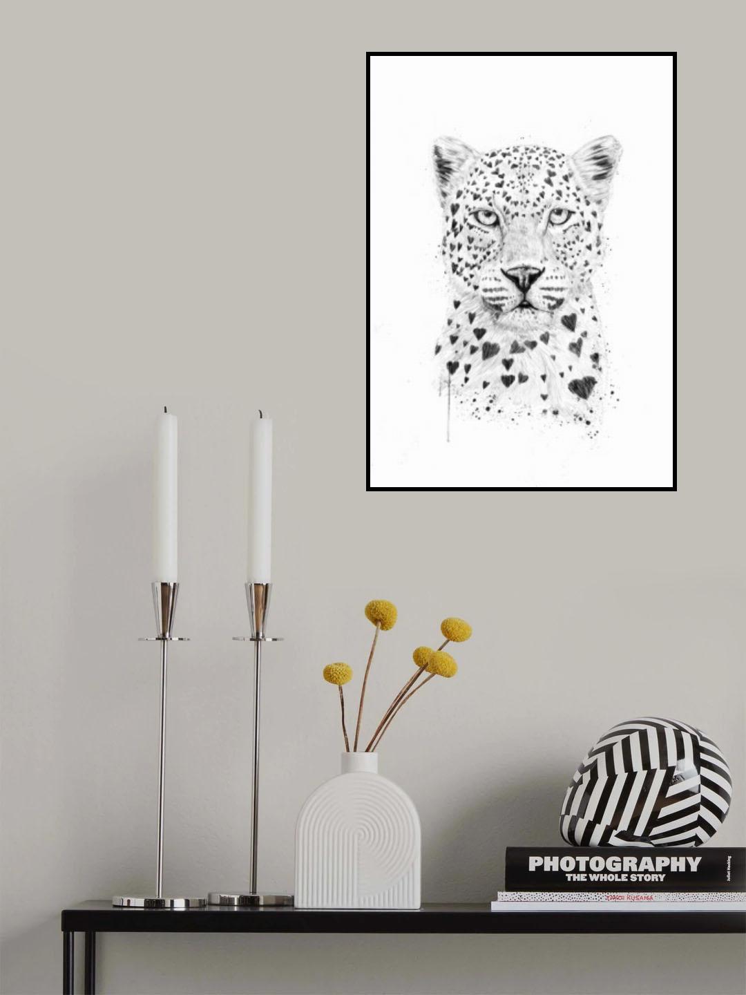Lovely leopard Poster och Canvastavla