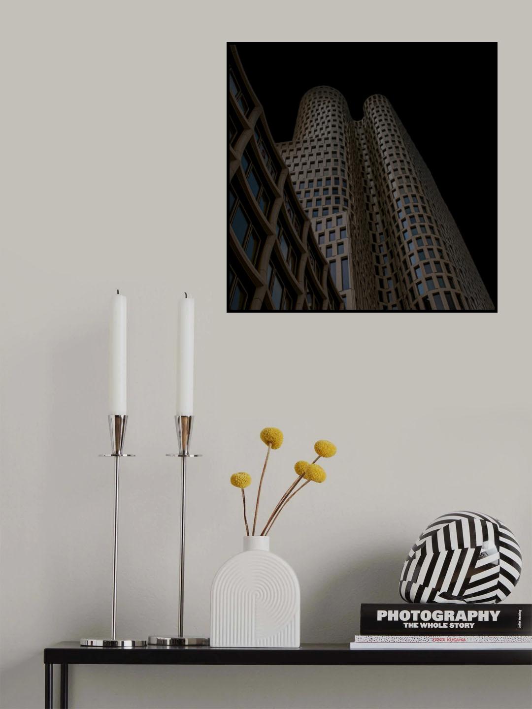 Rolled rectangles Poster och Canvastavla