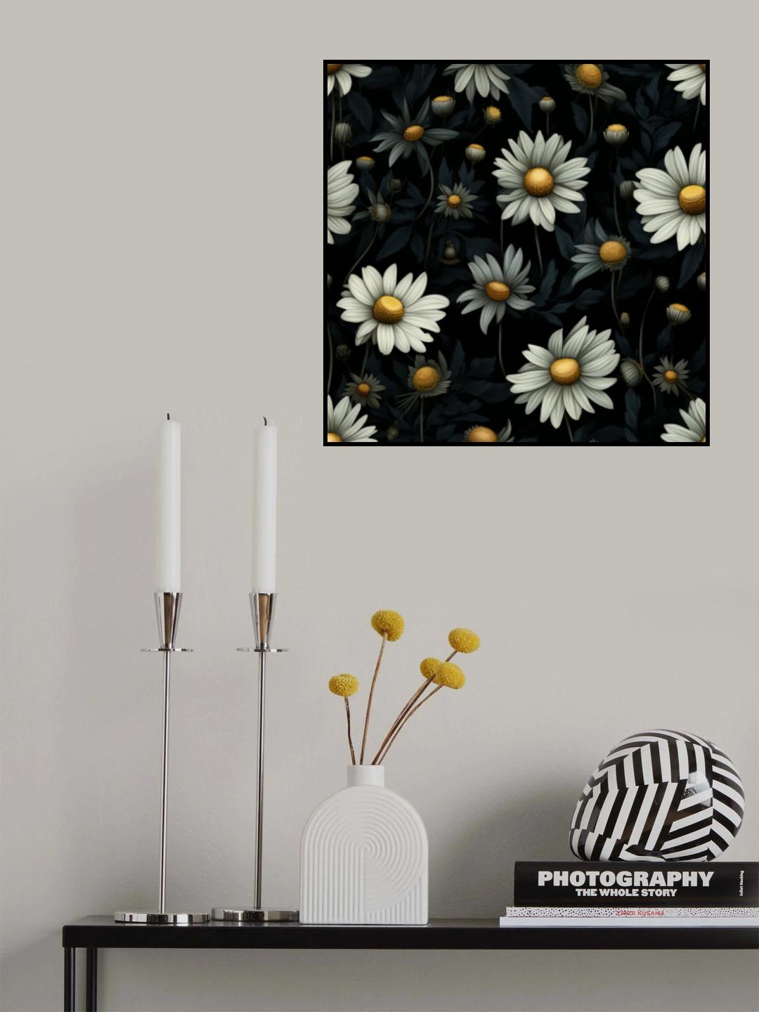 Dark Floral 6 Poster och Canvastavla