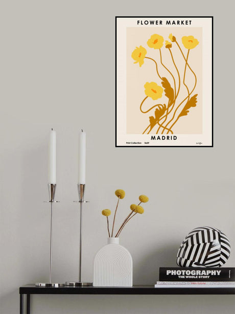Flower Market. Madrid Poster och Canvastavla