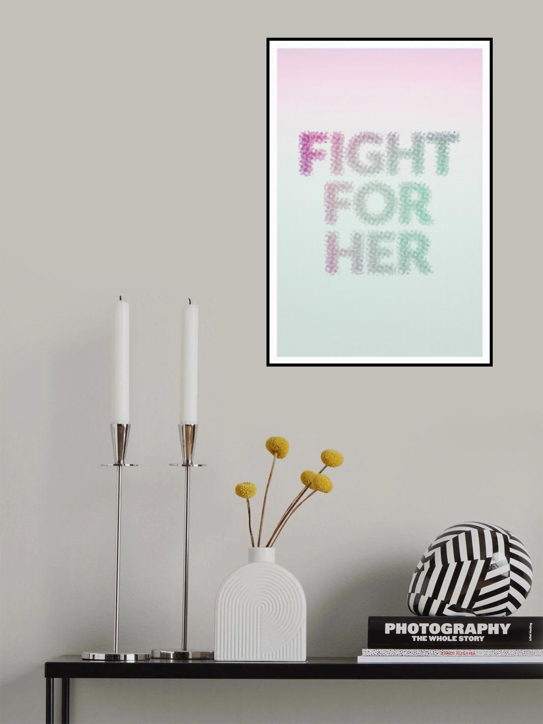 Fight for Her Poster och Canvastavla