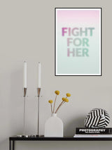 Fight for Her Poster och Canvastavla