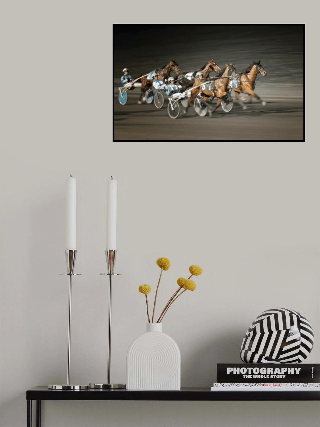 Horseracing Poster och Canvastavla