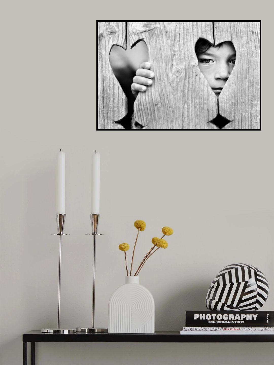 The Boy with the Wooden Heart Poster och Canvastavla
