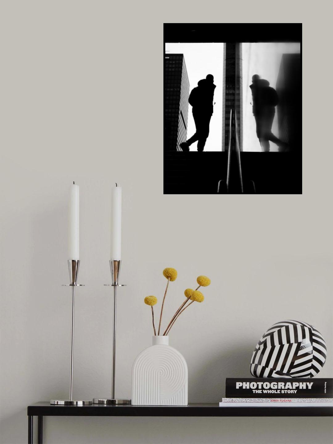 Reflecting Man Poster och Canvastavla