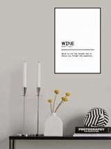 Quote Wine Question Poster och Canvastavla