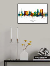 Bratislava Slovakia Skyline Poster och Canvastavla