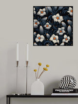 Dark Floral 3 Poster och Canvastavla