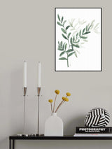 Watercolor laurel branch Poster och Canvastavla
