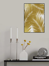 Palm Leaf Gold III Poster och Canvastavla