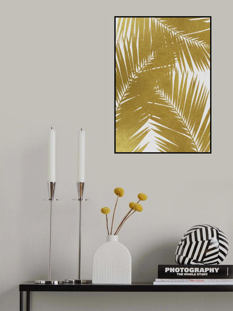 Palm Leaf Gold III Poster och Canvastavla