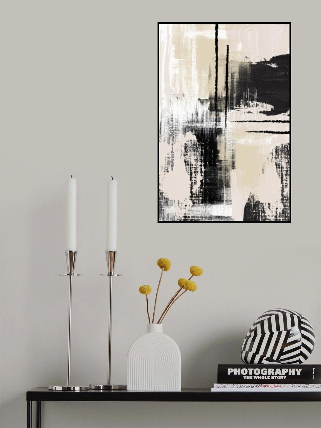 Silk in Beige-1 Poster och Canvastavla