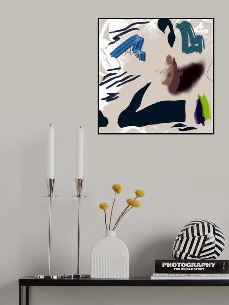 Mixed media abstract Poster och Canvastavla