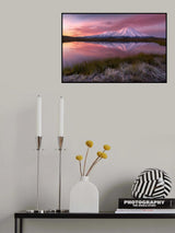 Frosty morning at Tolbachik volcano... Poster och Canvastavla