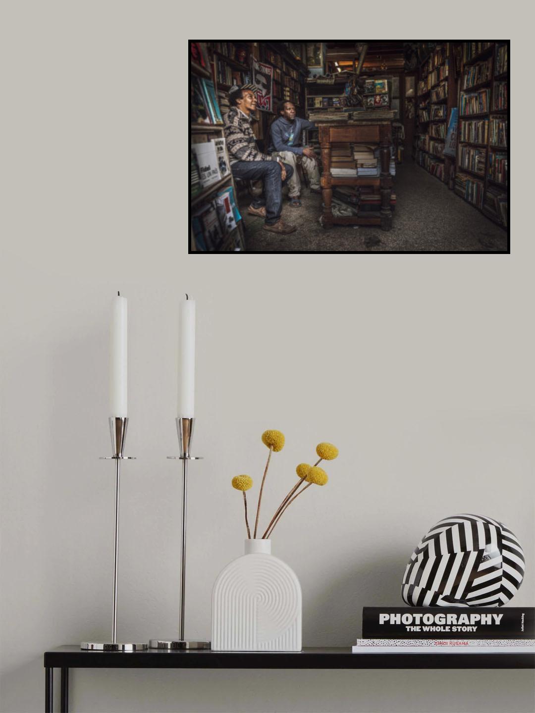 The bookshop of L'Avana Poster och Canvastavla