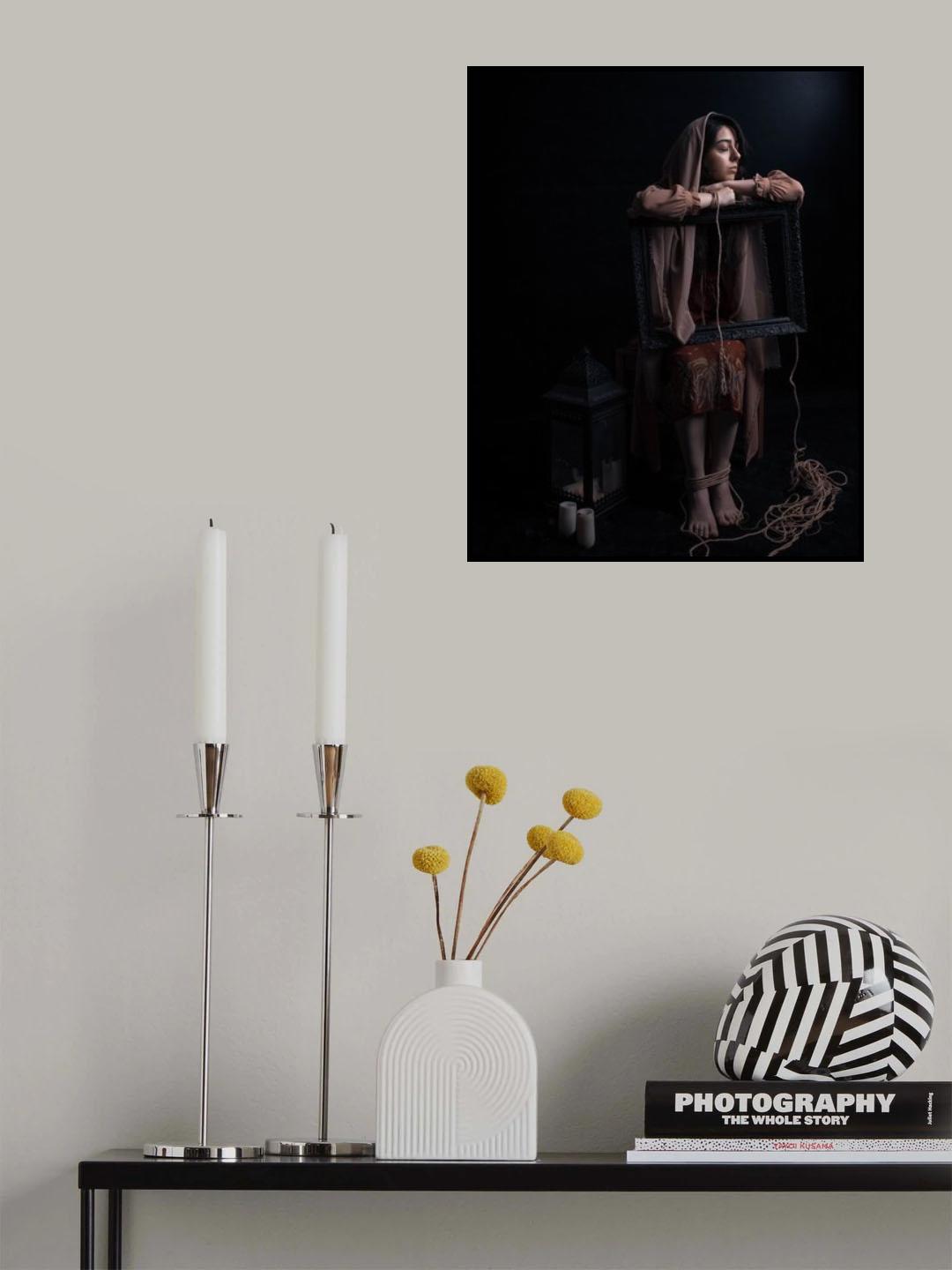 A girl in dark Poster och Canvastavla