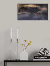 Breaking light through the blizzard Poster och Canvastavla